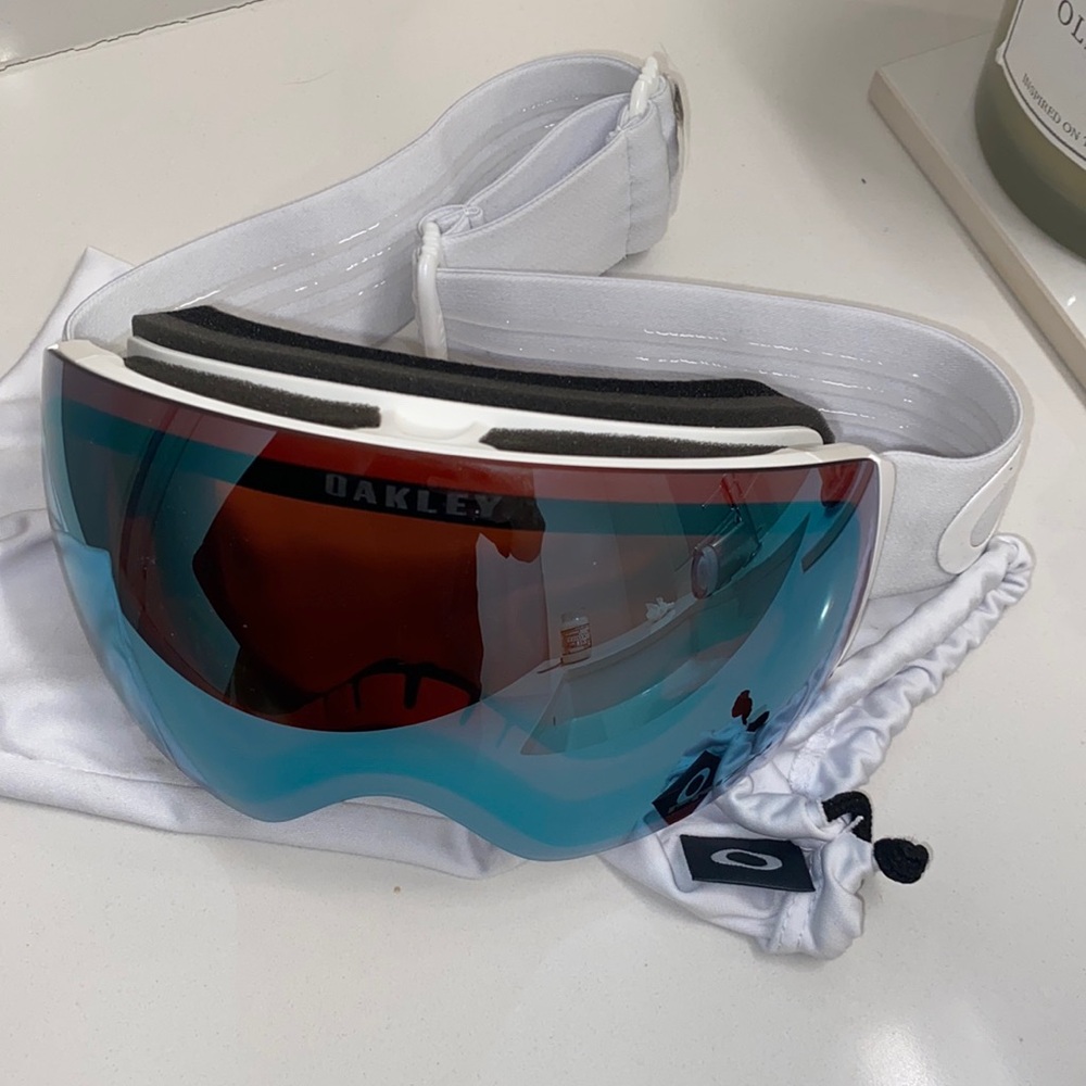 Oakley, Flight Deck Pro Prizim Goggles, Snow Sapphire